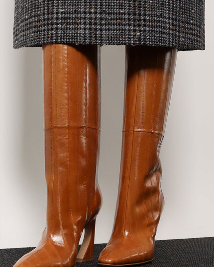 Fendi Arco hagfish leather boots