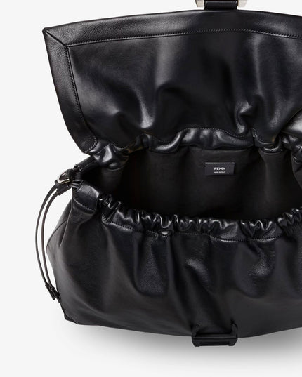 Fendi Flux Maxi Messenger leather crossbody bag