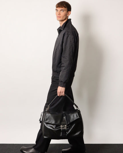 Fendi Flux Maxi Messenger leather crossbody bag