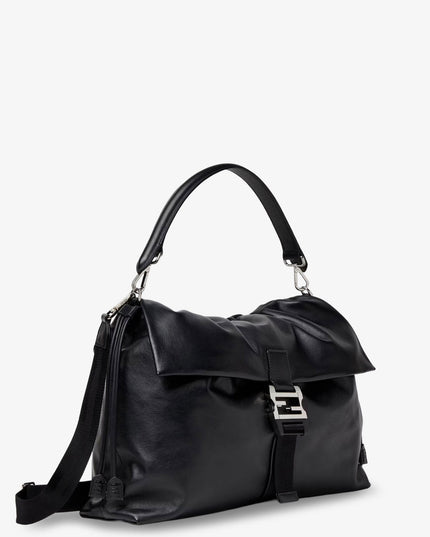 Fendi Flux Maxi Messenger leather crossbody bag