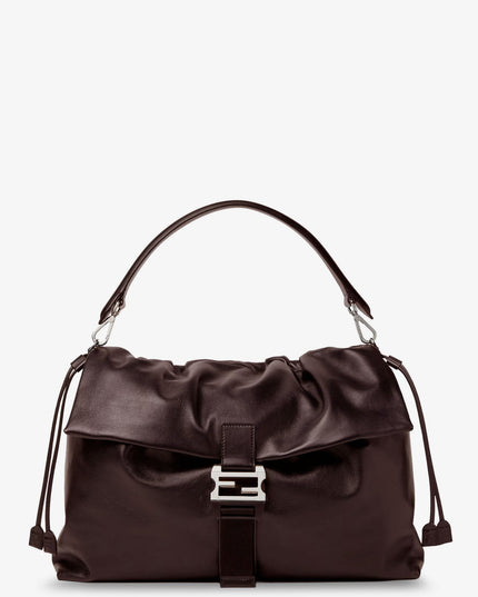 Fendi Flux Maxi Messenger leather shoulder bag