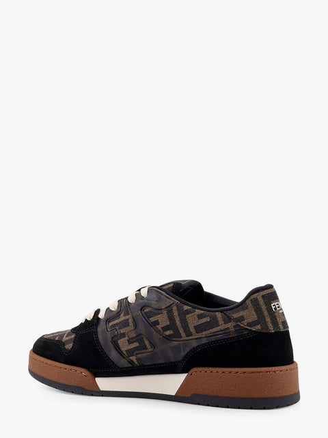 Fendi Match FF Jacquard Fabric and Suede sneakers