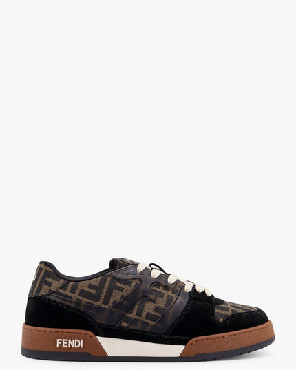 Fendi Match FF Jacquard Fabric and Suede sneakers