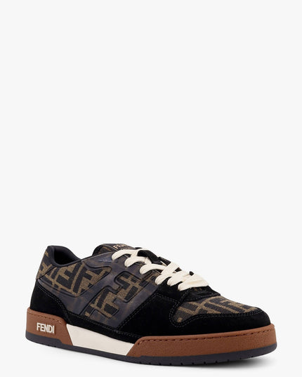 Fendi Match FF Jacquard Fabric and Suede sneakers