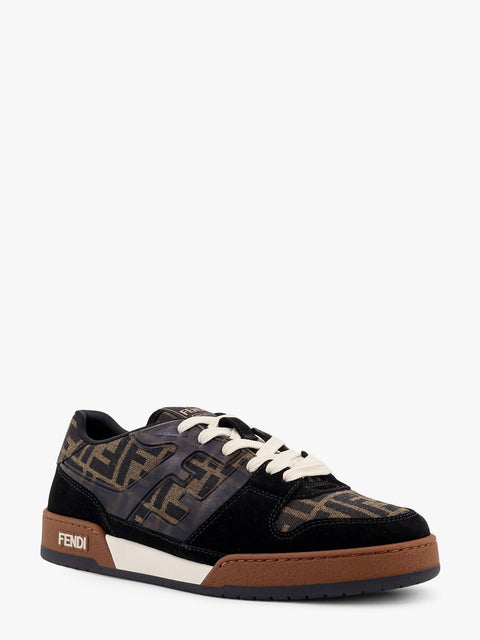 Fendi Match FF Jacquard Fabric and Suede sneakers