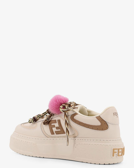 Fendi Match leather platform sneakers with charms
