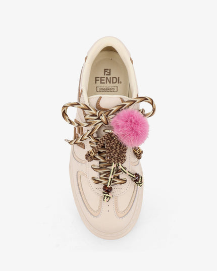 Fendi Match leather platform sneakers with charms