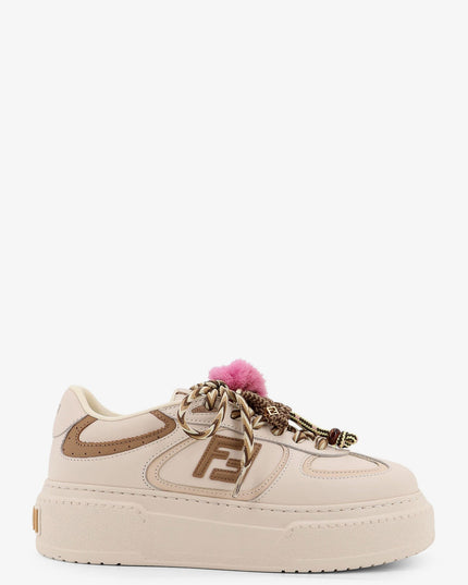 Fendi Match leather platform sneakers with charms