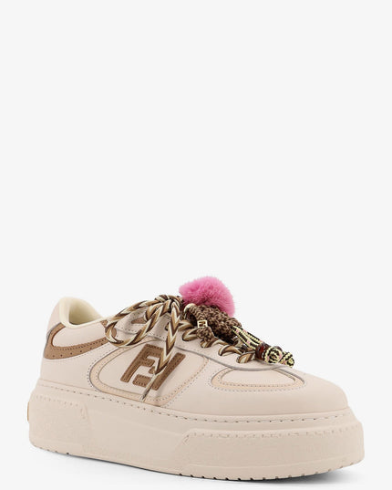 Fendi Match leather platform sneakers with charms