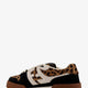 Fendi Match suede and pony skin low-top sneakers