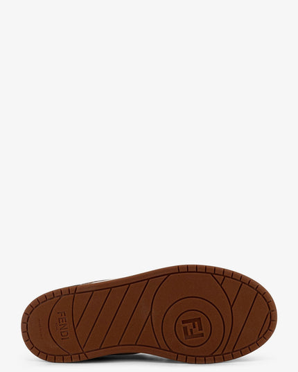 Fendi Match suede and pony skin low-top sneakers