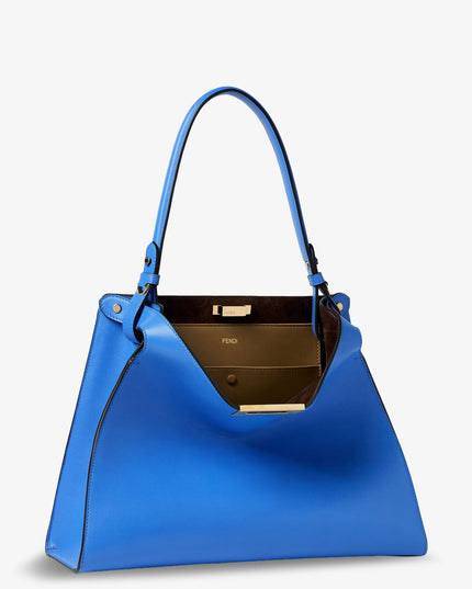 Fendi Way Medium leather shoulder bag with contrasting lining