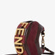 Fendigraphy Mini leather handbag with metal lettering logo