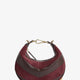 Fendigraphy Mini leather handbag with metal lettering logo