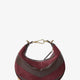 Fendigraphy Mini leather handbag with metal lettering logo
