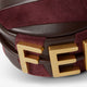 Fendigraphy Mini leather handbag with metal lettering logo