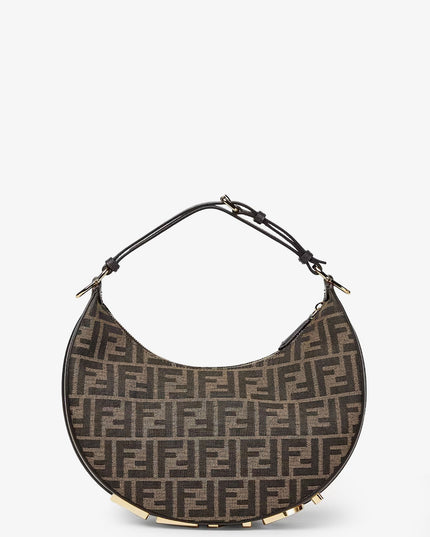 Fendigraphy Small FF jacquard fabric handbag