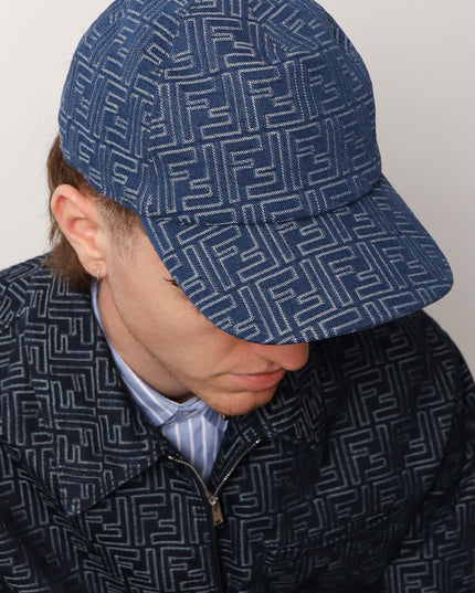 FF Jacquard denim baseball hat
