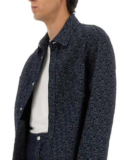 FF JACQUARD DENIM SHIRT