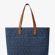 FF Jacquard tote bag with denim effect