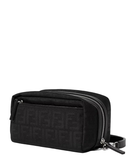 Fendi | FF Zucca Jacquard-Clutch | Schwarz