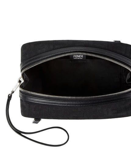 Fendi | FF Zucca Jacquard-Clutch | Schwarz