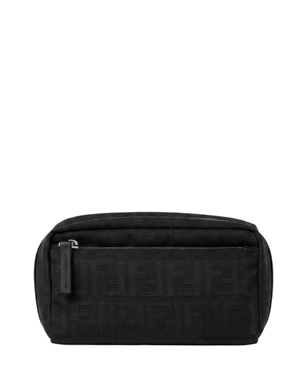 Fendi | FF Zucca Jacquard-Clutch | Schwarz