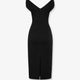 Fitted organzino crêpe dress