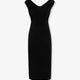 Fitted organzino crêpe dress