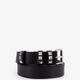 Flaneuse leather belt with iconic studs