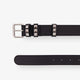 Flaneuse leather belt with iconic studs