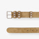Flaneuse suede belt with iconic studs