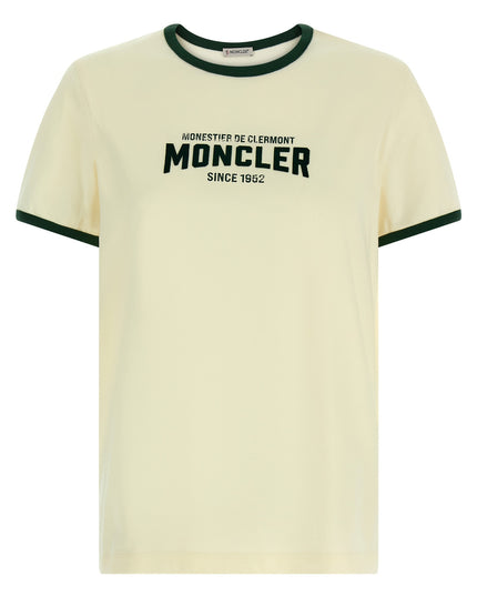 Flocked logo T-shirt