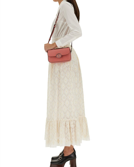 FLORAL BRODERIE ANGLAISE SKIRT