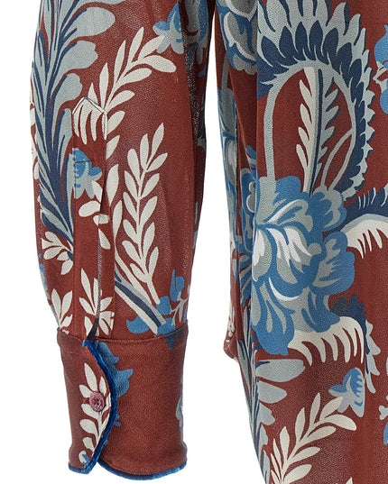 Floral foliage shirt
