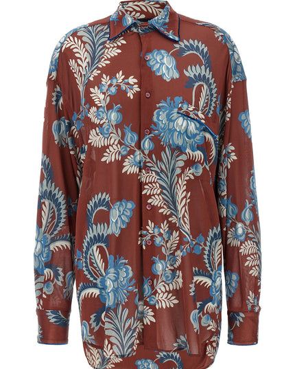 Floral foliage shirt