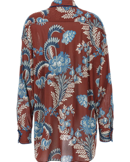 Floral foliage shirt