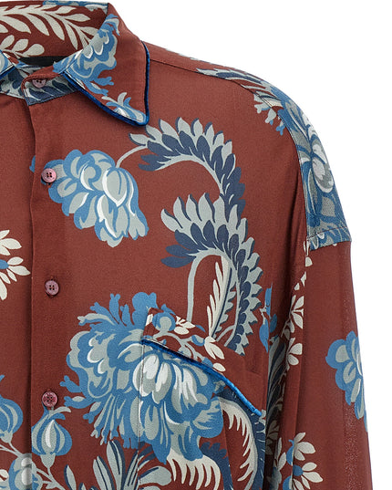 Floral foliage shirt