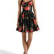 FLORAL PRINT BUSTIER TOP