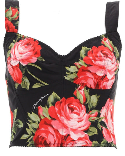 FLORAL PRINT BUSTIER TOP