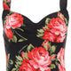 FLORAL PRINT BUSTIER TOP