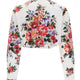 FLORAL PRINT CROP SHIRT