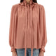 FLUID SILK JACQUARD BLOUSE