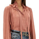 FLUID SILK JACQUARD BLOUSE
