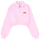 "FOLLOW THE RABBIT" COLLARED SWEATSHIRT