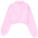 "FOLLOW THE RABBIT" COLLARED SWEATSHIRT