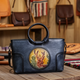 Modische Schultertasche aus Vintage-Leder mit rundem Henkel – Geräumig und Stilvoll