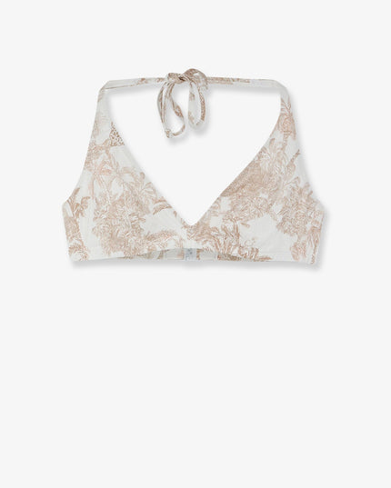 Gaia Bikini Top with Jungle Oceania print