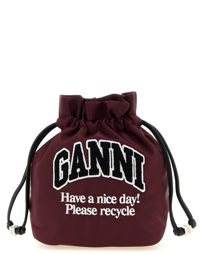 'Ganni Logo' pouch