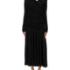 GATHERED MIDI DRESS